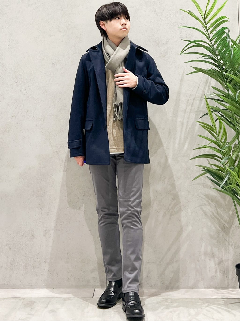SHI-MAさんの「THE SHOP TK｜ウーリックシングルPジャケット」を使ったコーディネート
