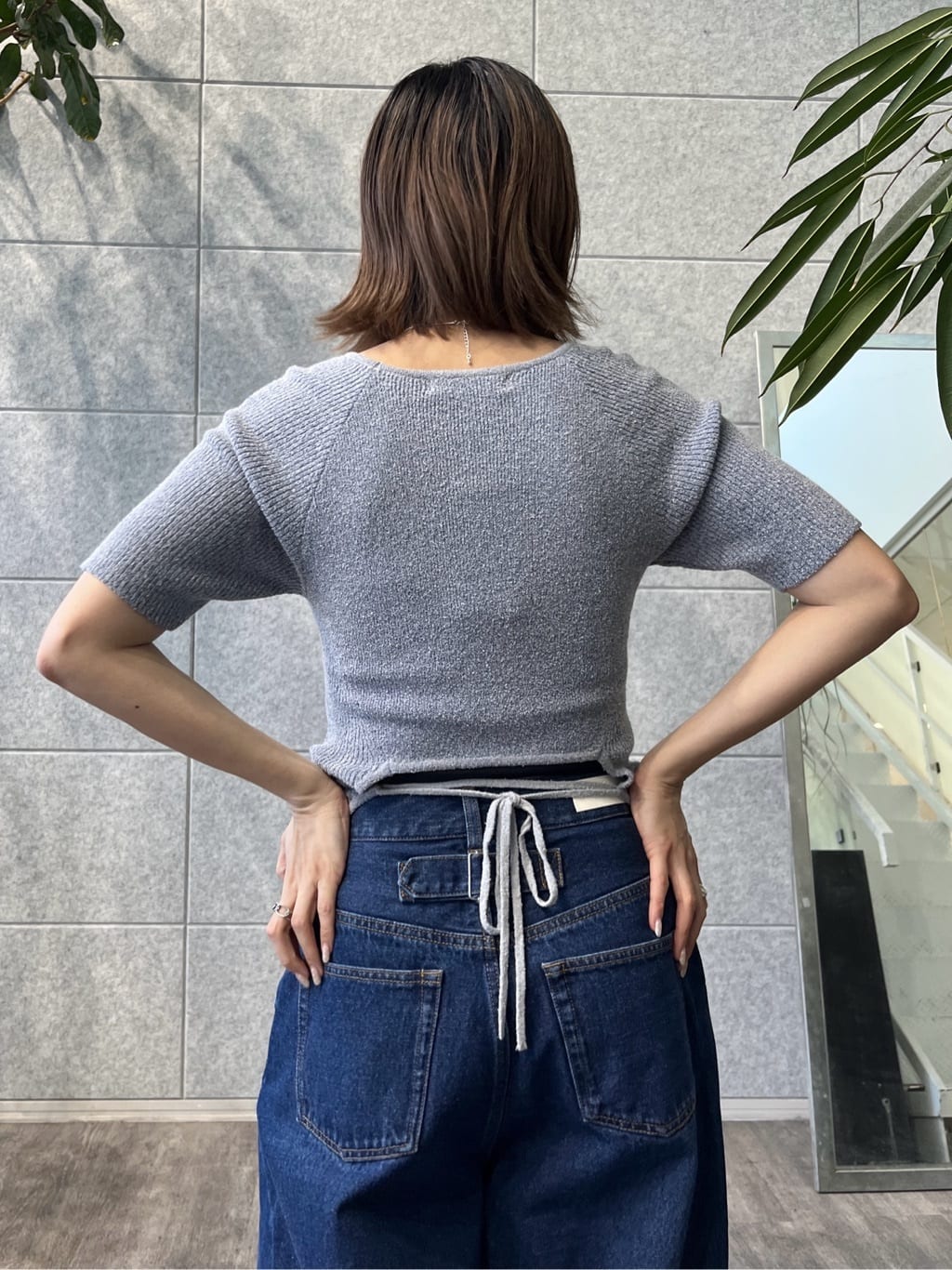Harukaさんの「INDIVI｜バレルデニムパンツ」を使ったコーディネート