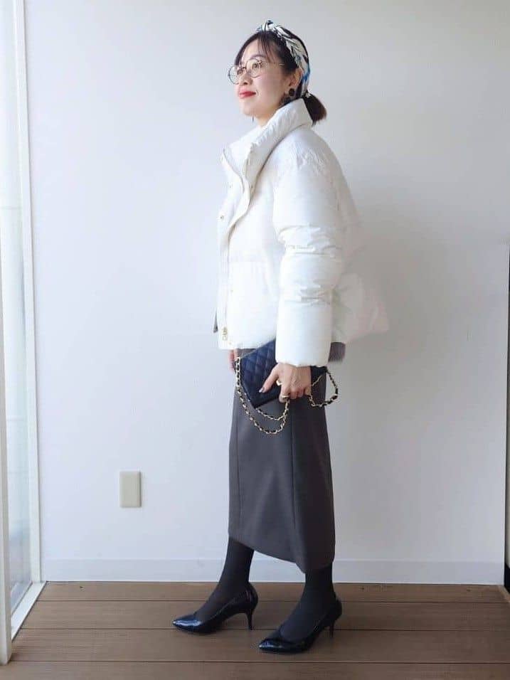 MUTSUKOさんの「UNTITLED｜【トレンド/撥水機能/防寒】ショートダウンコート」を使ったコーディネート