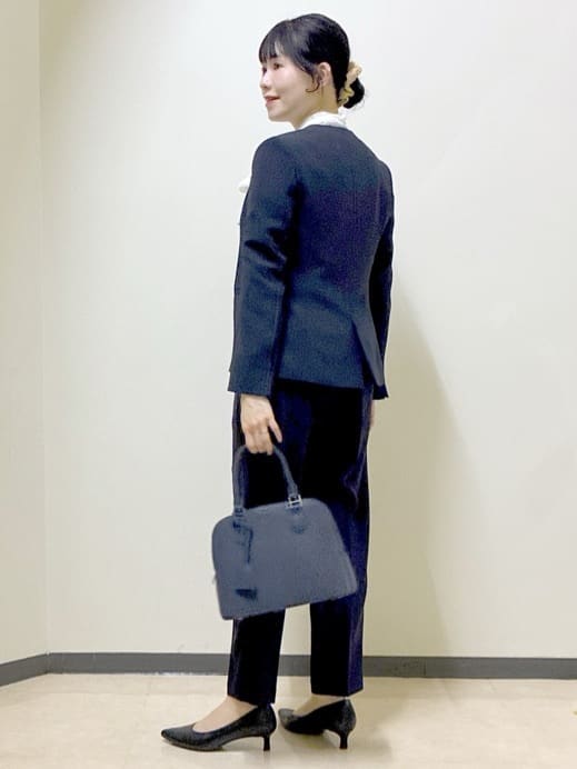  beni_gingerさんの「Reflect｜【SS-4Lサイズ／通勤／セットアップ可】ノーカラージャケット」を使ったコーディネート