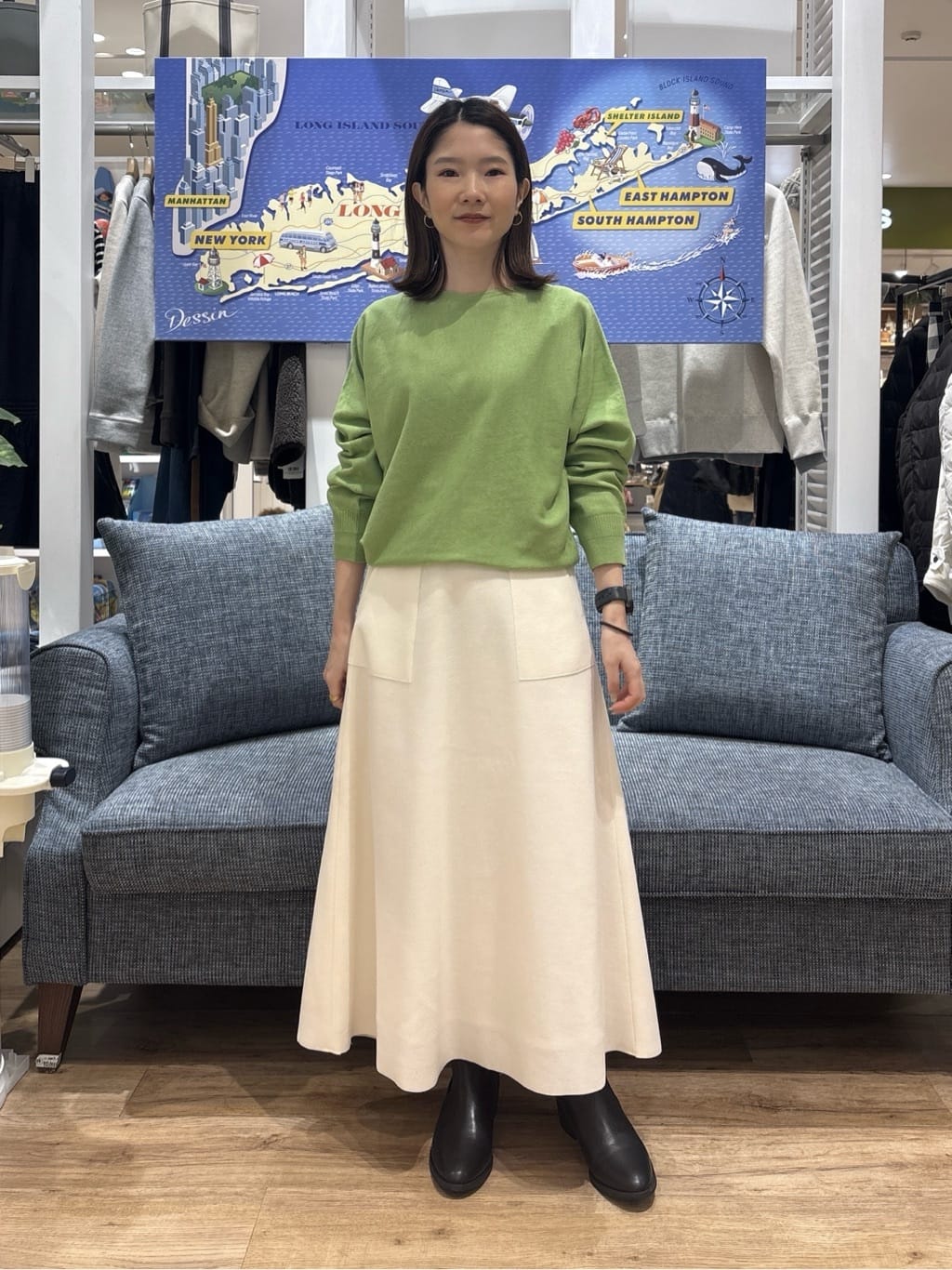 risaさんの「Dessin｜【撥水・2WAY】ミュラーダウンコートミドル丈」を使ったコーディネート