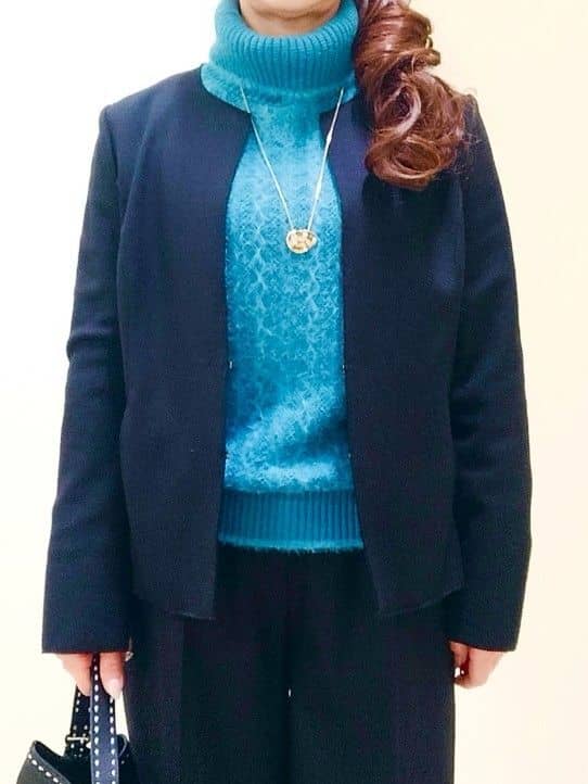 花さんの「Reflect｜【ライトアウター／通勤におすすめ◎／セットアップ可／すっきりシルエット】キレイめジャージジャケット」を使ったコーディネート