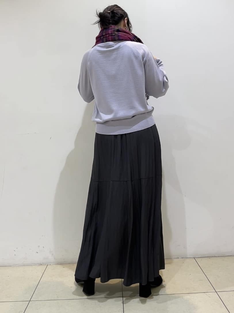 watanabeさんの「UNTITLED｜【8色展開／コンパクト丈】レーヨン混 コクーンニット」を使ったコーディネート