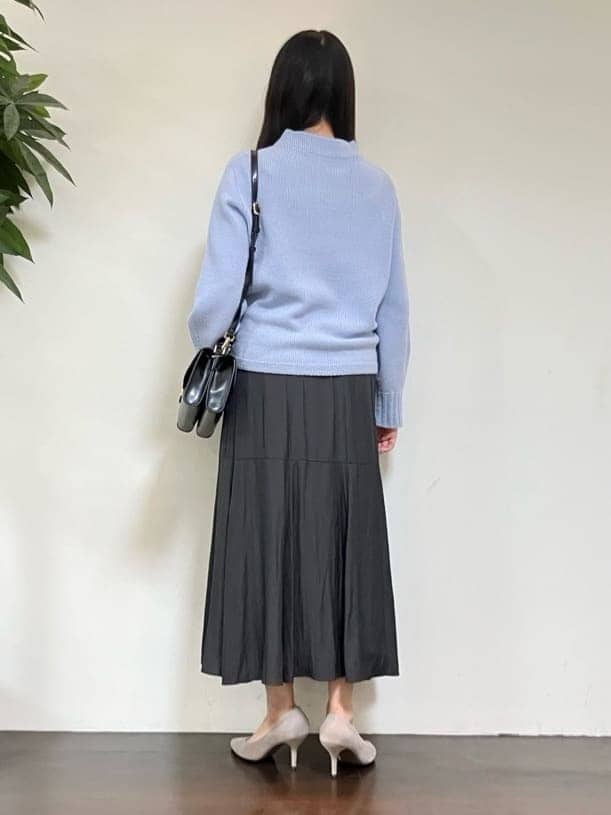 カレンさんの「UNTITLED｜【洗える】スポンディッシュ ボトルネックニット」を使ったコーディネート