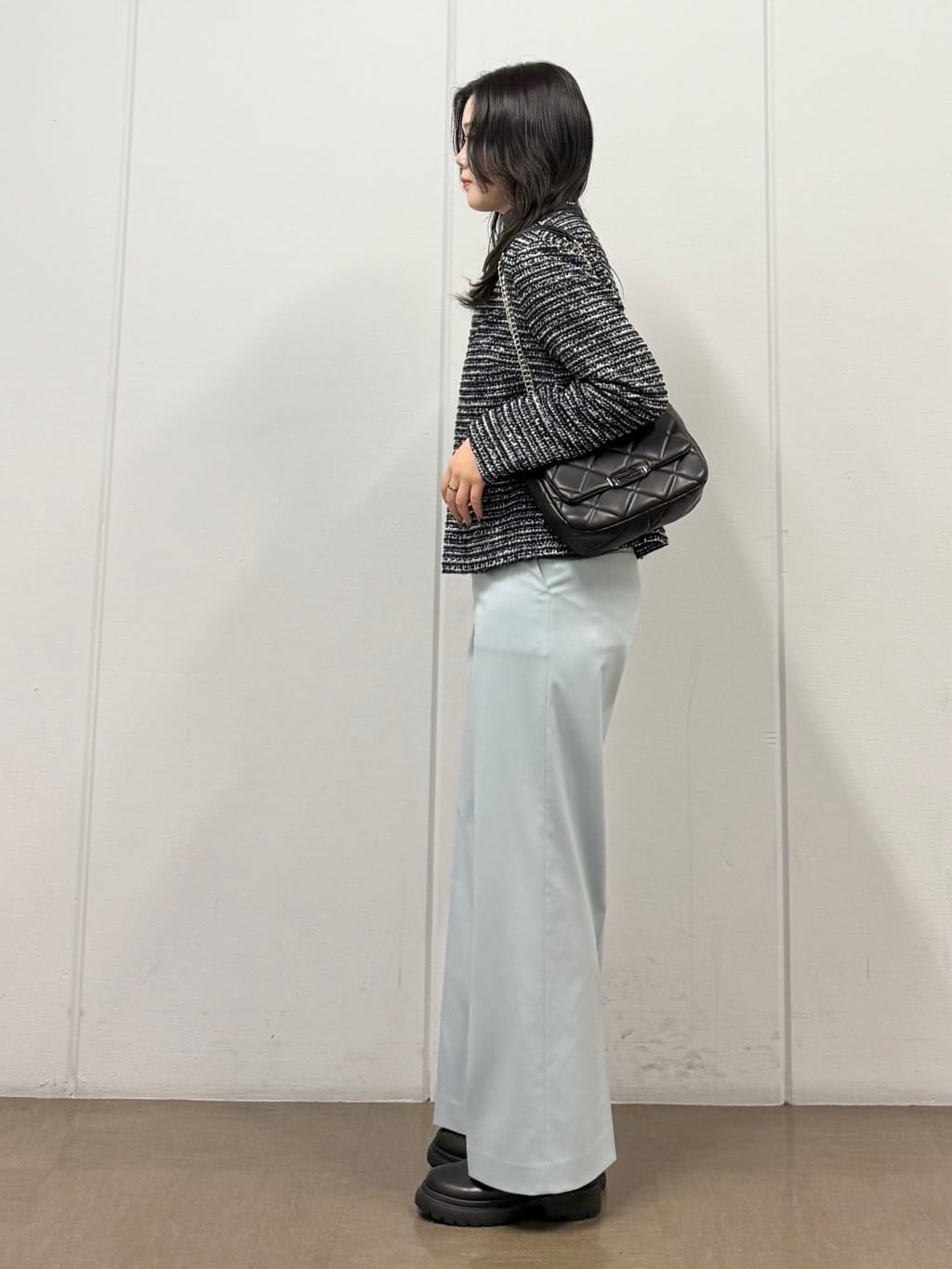 mizukiさんの「INDIVI｜【セレモニー／洗える】ミックスツイードライトジャケット」を使ったコーディネート