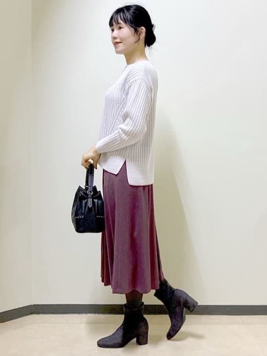  beni_gingerさんの「Reflect｜【ゆったり着られる◎】ワイドリブニットプルオーバー」を使ったコーディネート