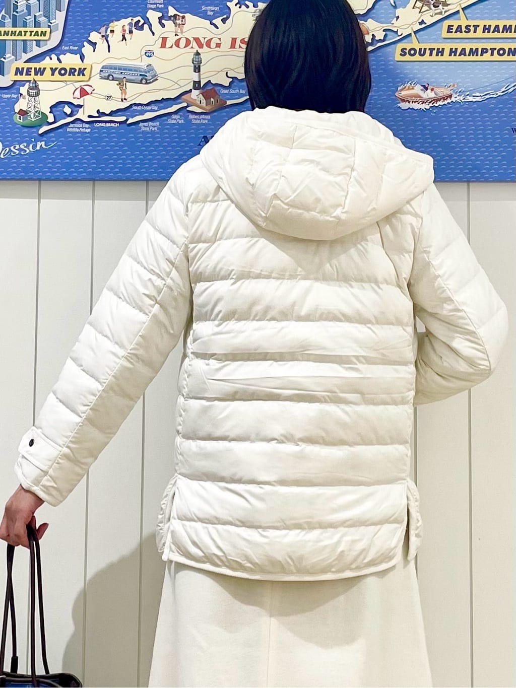 uwatokoさんの「Dessin｜【撥水・2WAY】ミュラーダウンコートミドル丈」を使ったコーディネート