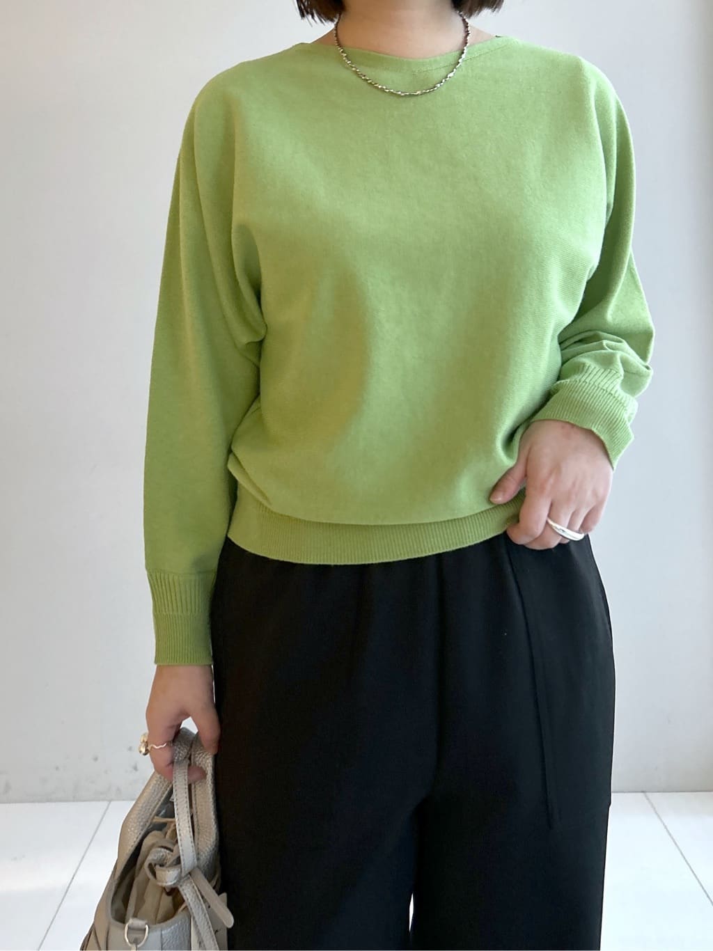 Hirokaさんの「Dessin｜【洗える】ウールブレンド後ろボタンニット」を使ったコーディネート