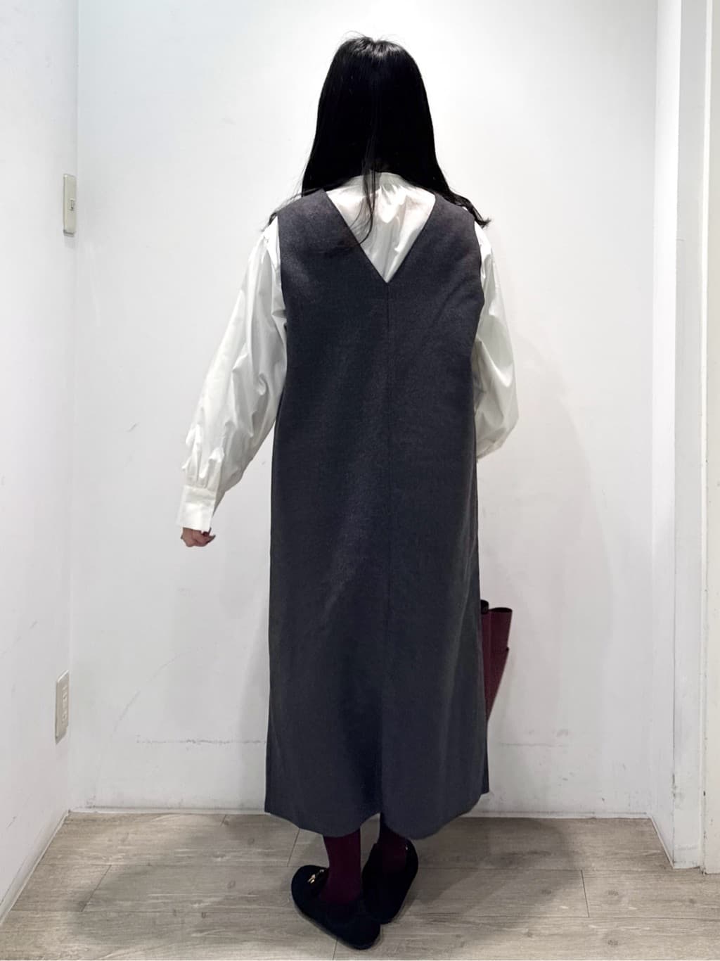 yuicciさんの「OPAQUE.CLIP｜ウールライクジャンパードレス【洗濯機洗い可】」を使ったコーディネート