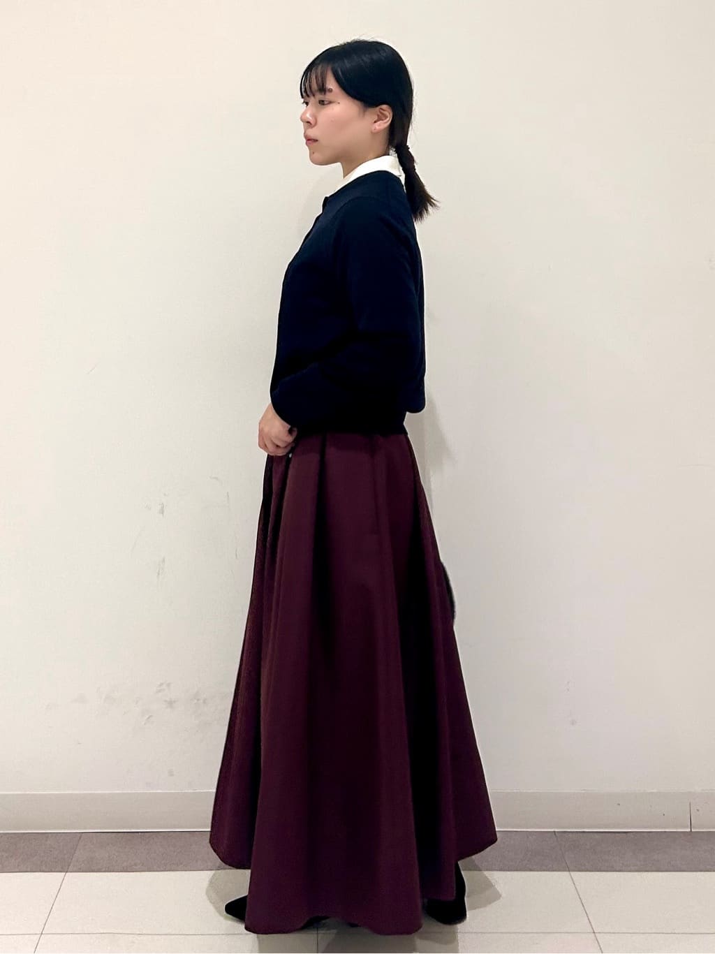 とりみさんの「DRESSTERIOR｜コンパクトフェイクファーバッグ」を使ったコーディネート