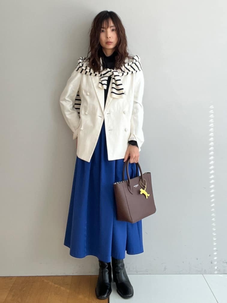 misaさんの「DRESSTERIOR｜【セットアップ可】リネンブレンドダブルブレストジャケット」を使ったコーディネート