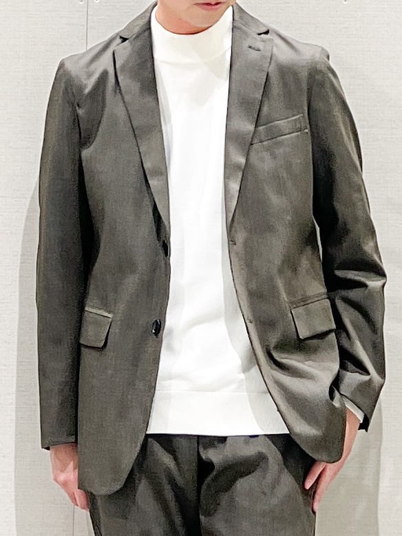 SHI-MAさんの「THE SHOP TK｜ライトエバーデニム ジャケット 洗濯機OK/ストレッチ/セットアップ可」を使ったコーディネート