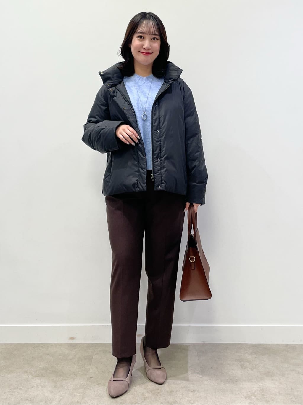 yukariさんの「Reflect｜【すっきりシルエット】ショート丈ダウンコート」を使ったコーディネート