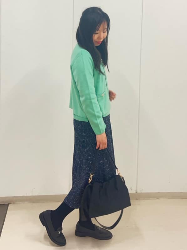Rihoさんの「Reflect｜【選べる5色／アンサンブル可】プチハイネックリブニット」を使ったコーディネート