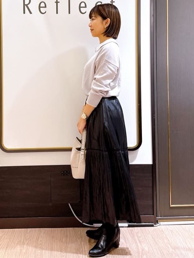 nekoさんの「Reflect｜【着映え◎】衿つきニットトップス」を使ったコーディネート