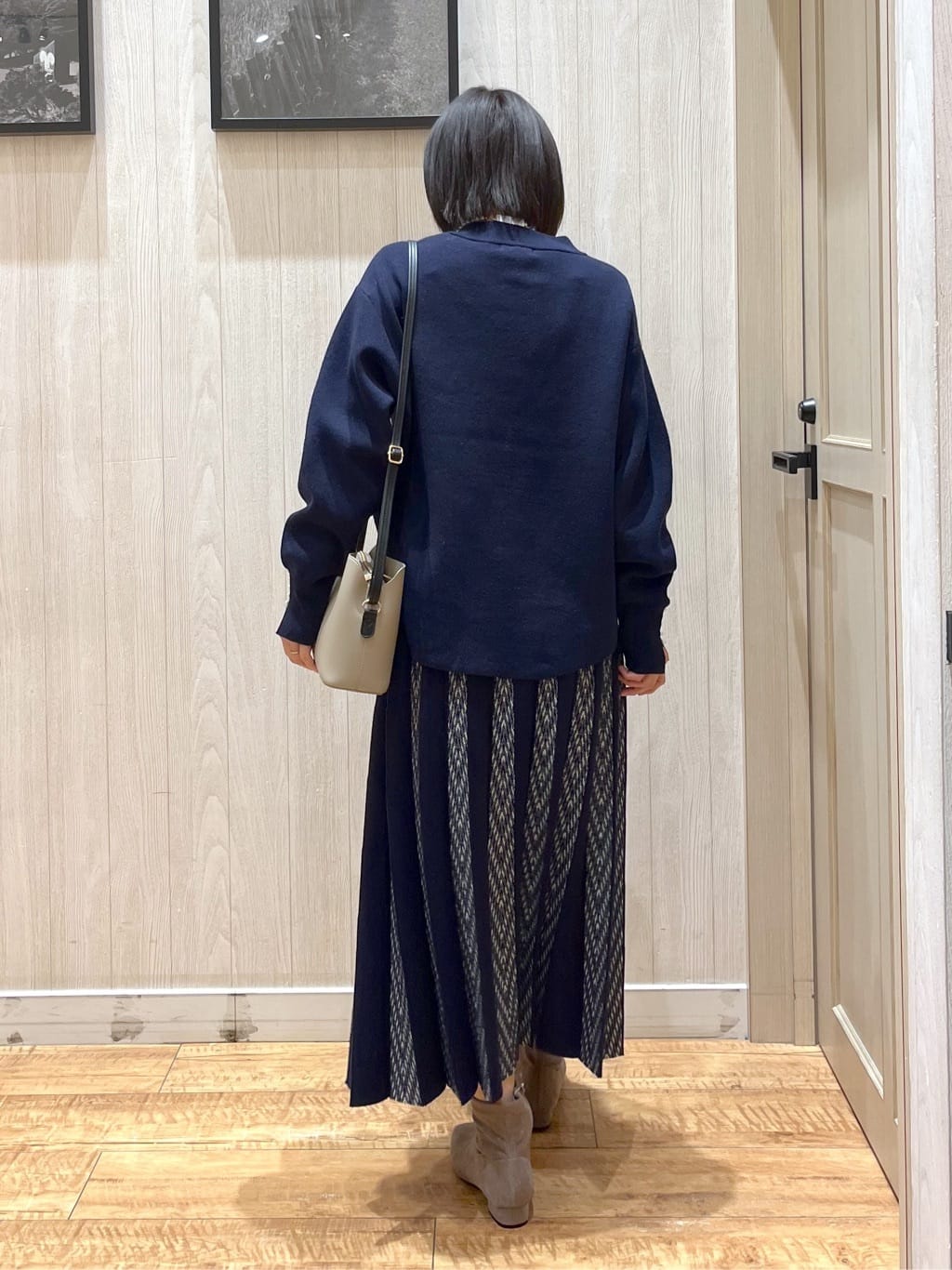 shirayuuuさんの「SHOO･LA･RUE｜【S-LL】軽くてふんわりあたたかい スライバージャケット」を使ったコーディネート