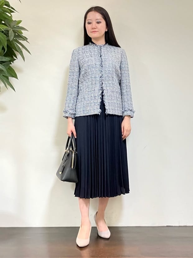 カレンさんの「UNTITLED｜【仕事着/スーツ】ファンシーツイード ジャケット」を使ったコーディネート