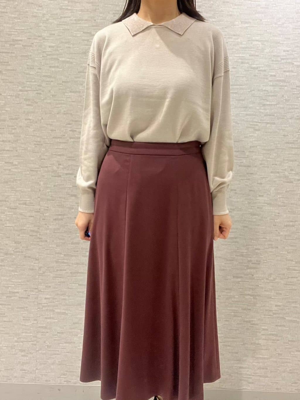 marikoさんの「Reflect｜【着映え◎】襟つきニットトップス」を使ったコーディネート