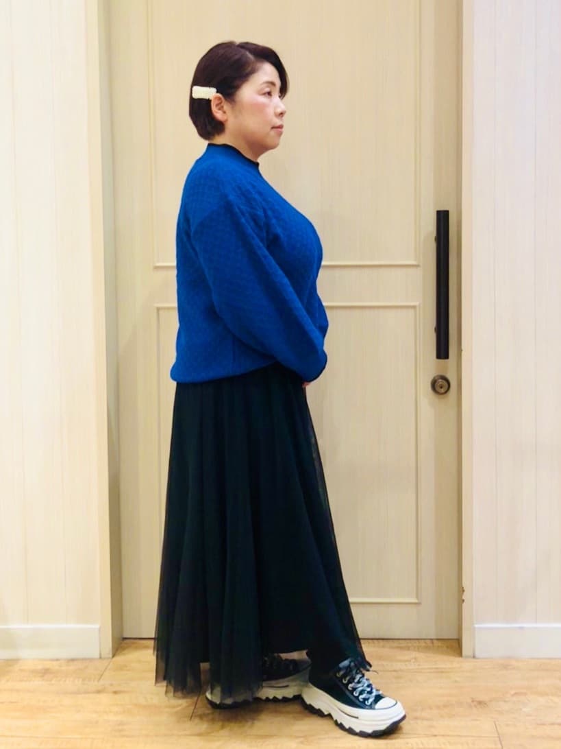 YYYさんの「SHOO･LA･RUE｜【洗濯機可】セレモニーからデイリーまで ふんわり軽やか チュールギャザースカート」を使ったコーディネート