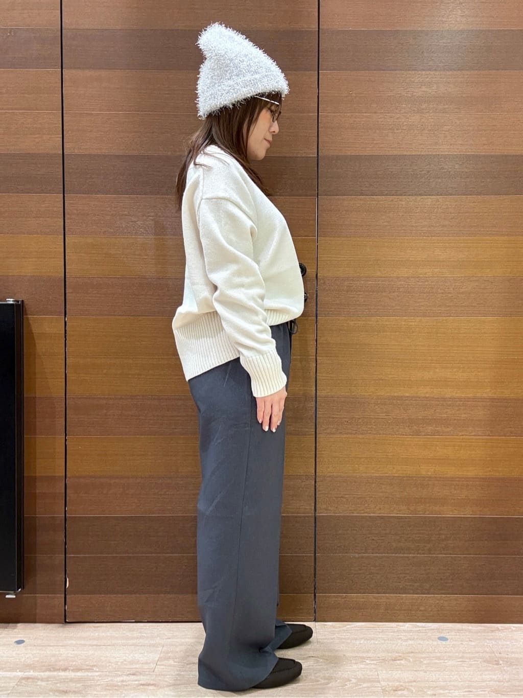 maichiさんの「OPAQUE.CLIP｜イージーワイドパンツ【洗濯機OK】」を使ったコーディネート