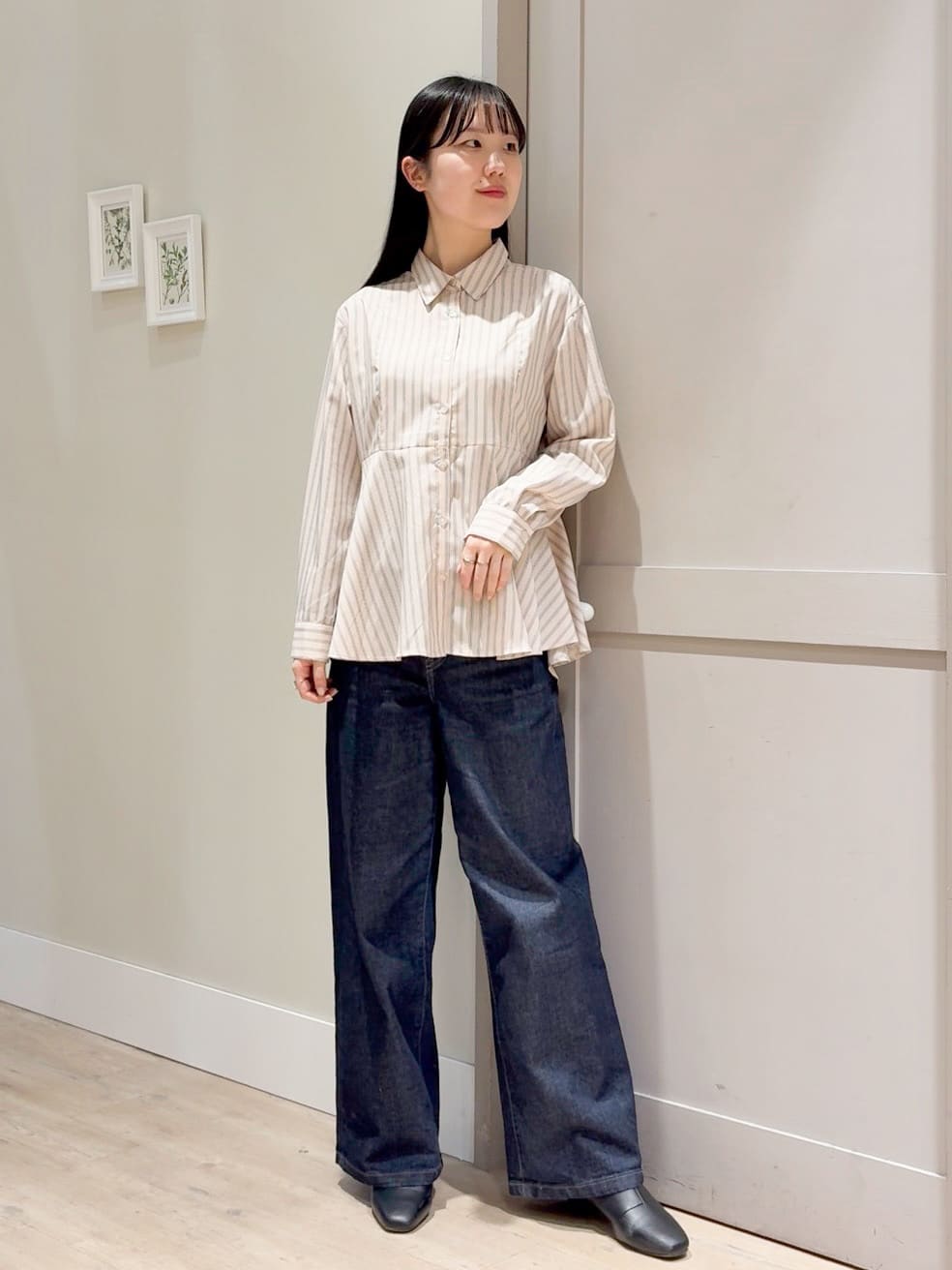 Mayuさんの「grove｜【SOMETHING&times;grove別注】LISAWIDE DENIM PANTS」を使ったコーディネート