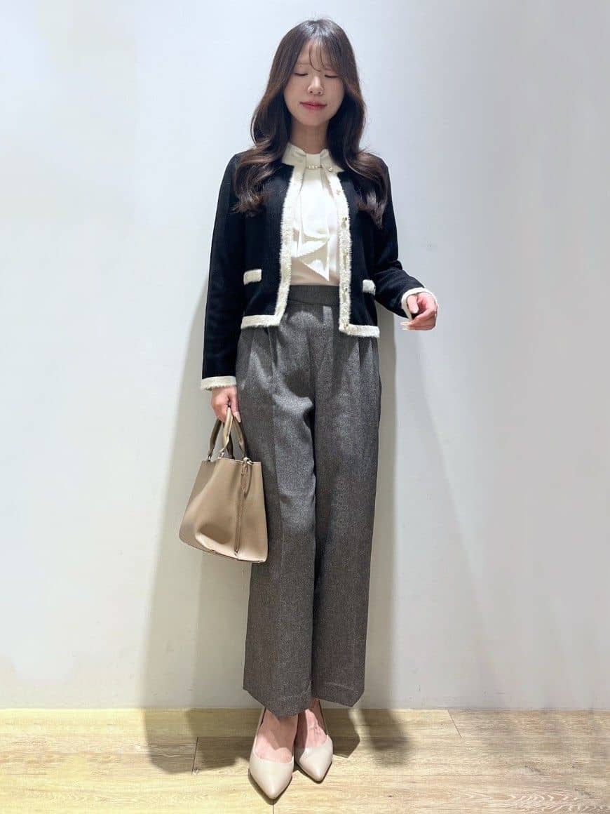 Mimさんの「index｜ボウタイタックブラウス【洗濯機OK／防シワ】《XS～3L》」を使ったコーディネート