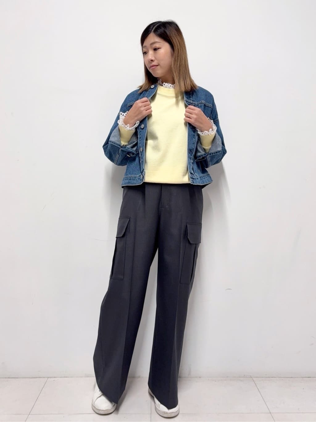 Nishijimaさんの「DRESSTERIOR｜◆取り外しフリル付き裏毛プルオーバー」を使ったコーディネート