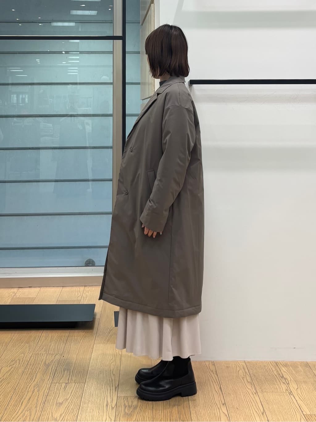 asamiさんの「INDIVI｜【洗える／毛玉になりにくい】エクストラファインウール ハイネックニット」を使ったコーディネート