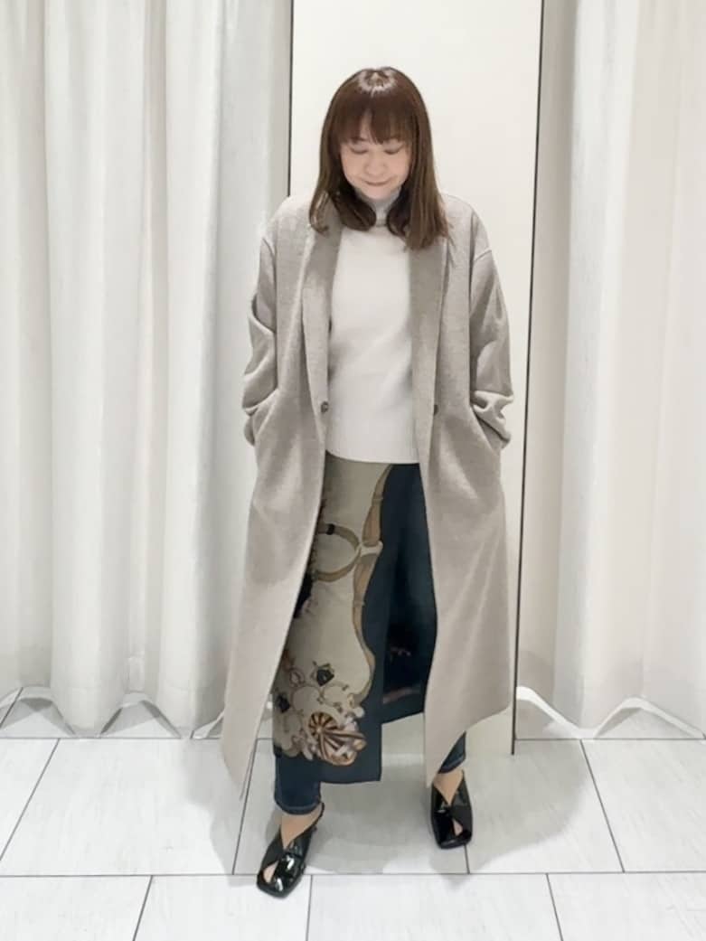 ʏᴜᴋɪᴋᴏさんの「UNTITLED｜【ロング丈/軽やか】テーラード　リバーコート」を使ったコーディネート