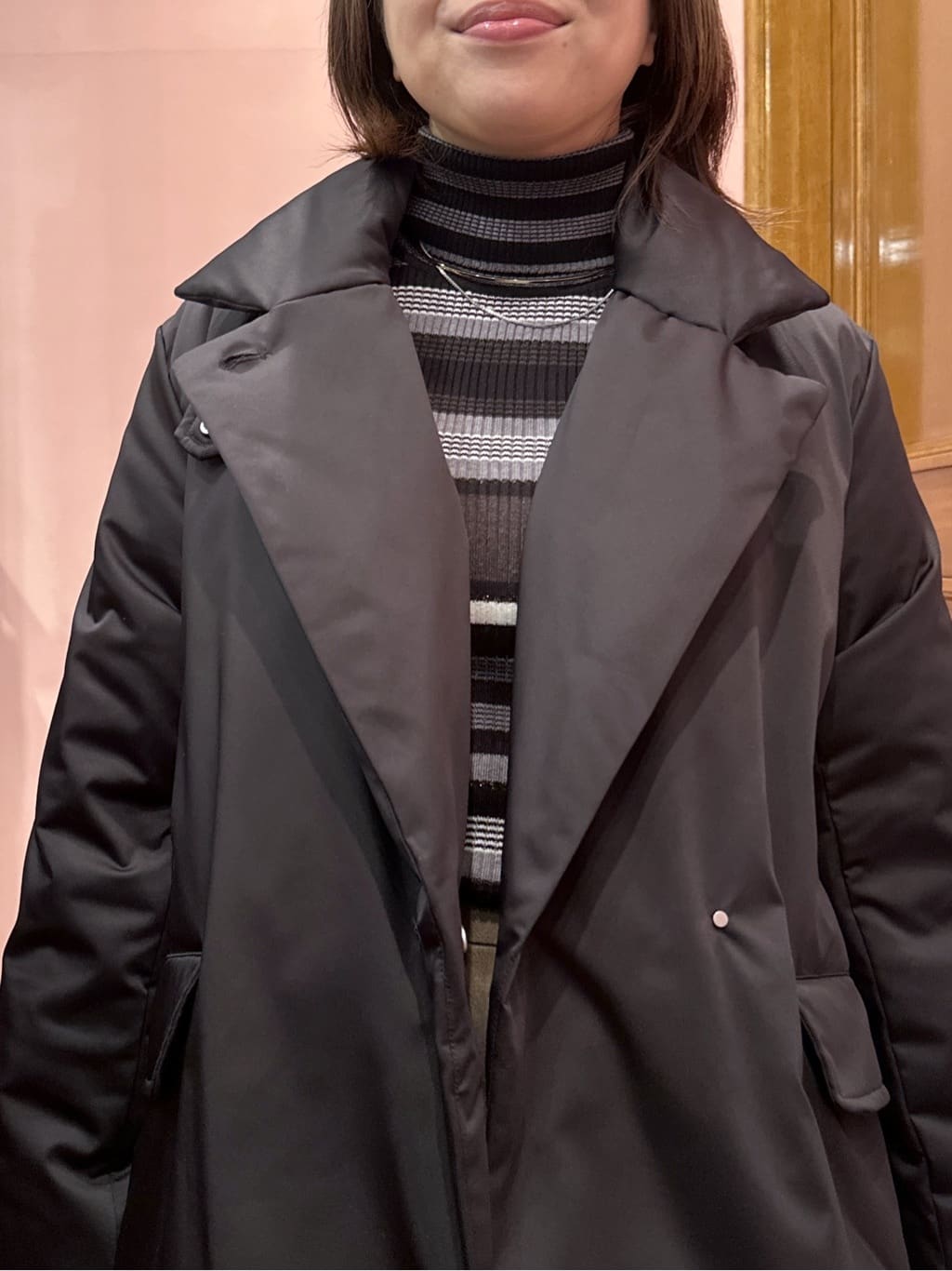 komatsuさんの「DRESSTERIOR｜シルクブレンドメリノウールリブプルオーバー」を使ったコーディネート