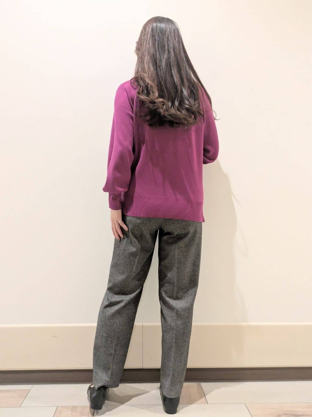 imamiさんの「Reflect｜【ゆったり着られる◎】ラグランスリーブニット」を使ったコーディネート