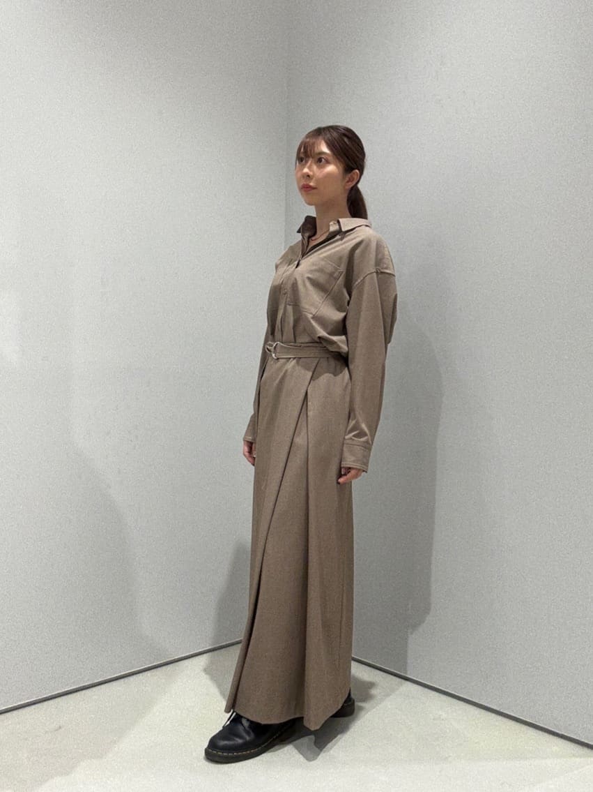 norimiさんの「INDIVI｜Timeless｜ベルテッドロングスカート【セットアップ対応】」を使ったコーディネート