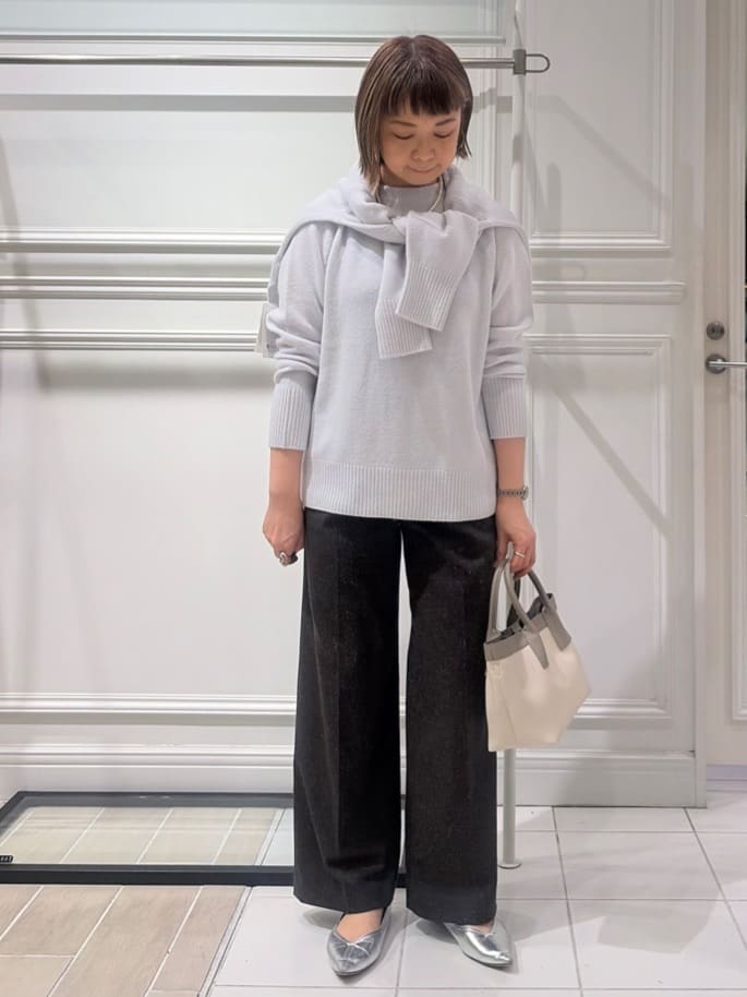 AKKOさんの「UNTITLED｜【8色展開/洗える】ウールカシミヤ ハイネックニット」を使ったコーディネート