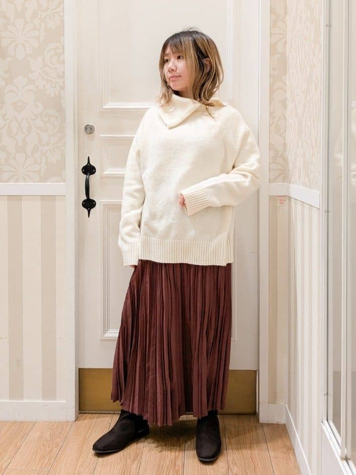 minさんの「grove｜【名品アウター/800FP・多機能】つつまれダウンロング」を使ったコーディネート