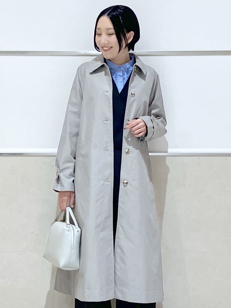 eriko さんの「Dessin｜シャンブレースプリングコート」を使ったコーディネート