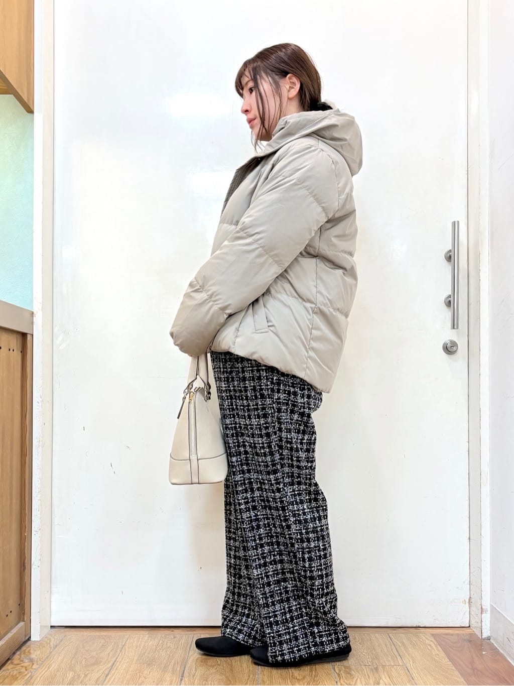 だいわさんの「SHOO･LA･RUE｜【絶妙なゆるピタ/洗濯機可】ちくちくしにくい リブハイネックやわらかニット」を使ったコーディネート