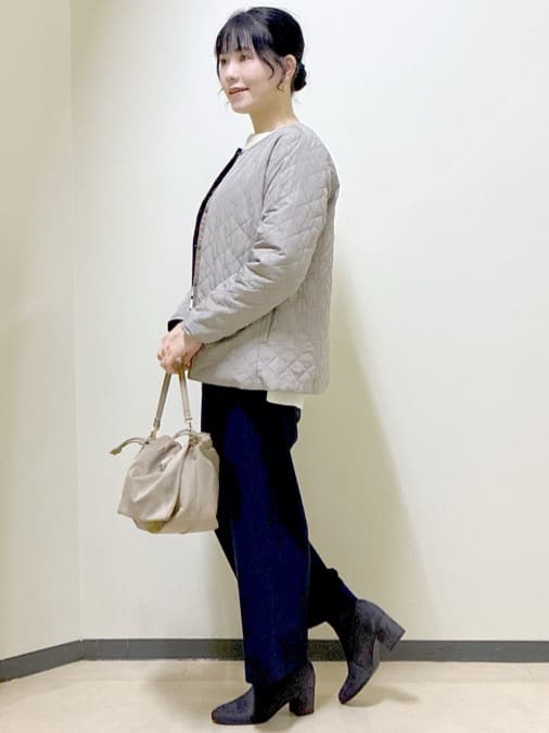  beni_gingerさんの「Reflect｜【リバーシブルで着られる◎】ダイヤ柄キルトジャケット」を使ったコーディネート