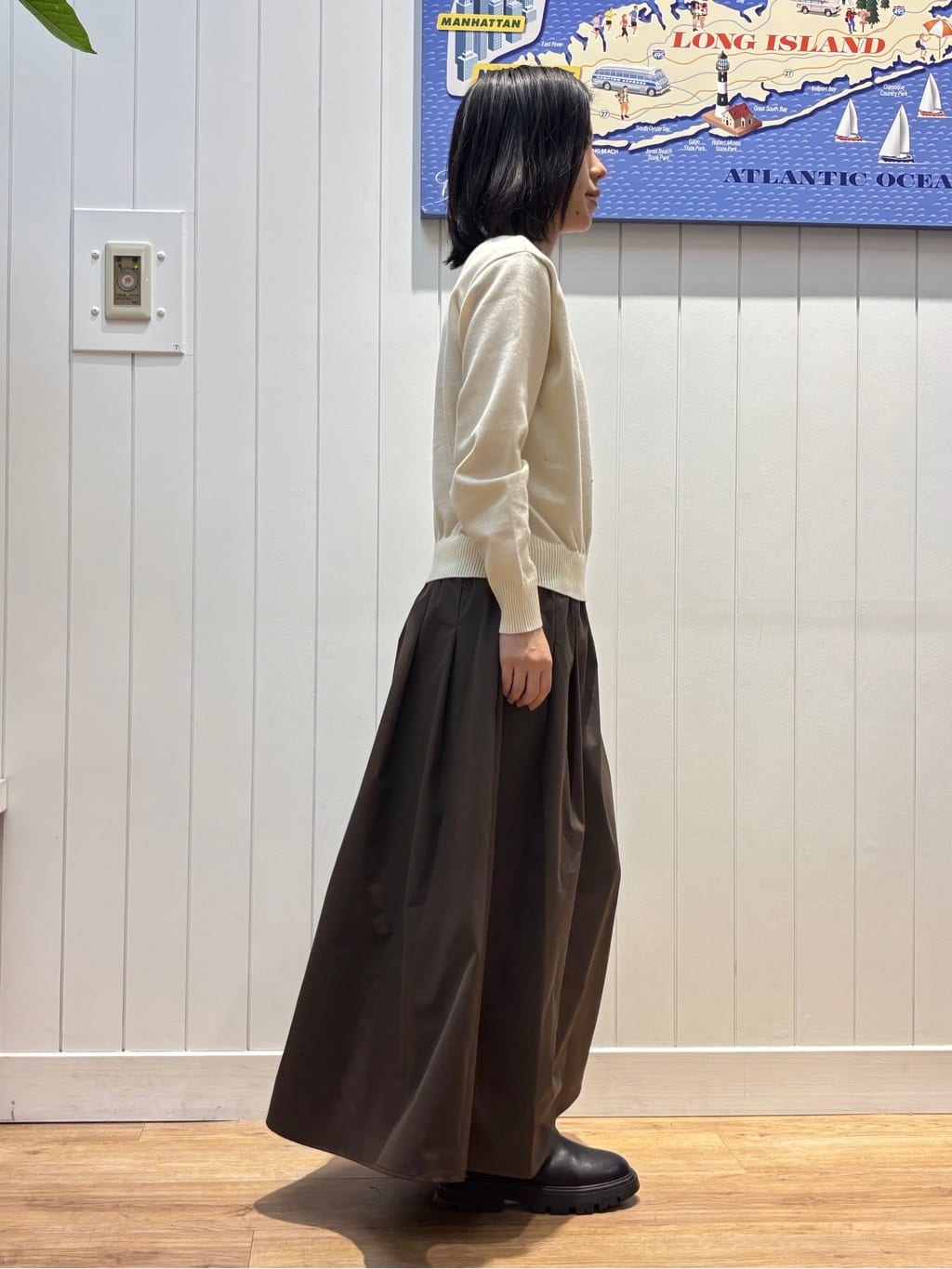 OKADAさんの「Dessin｜【1枚着/2WAY】ドッキングワンピース」を使ったコーディネート