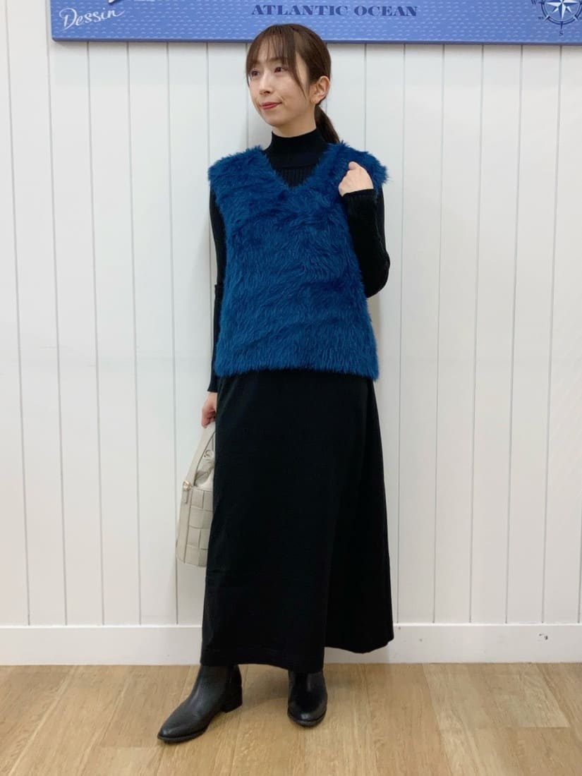 yoshiさんの「Dessin｜【撥水・2WAY】ミュラーダウンコートロング丈」を使ったコーディネート