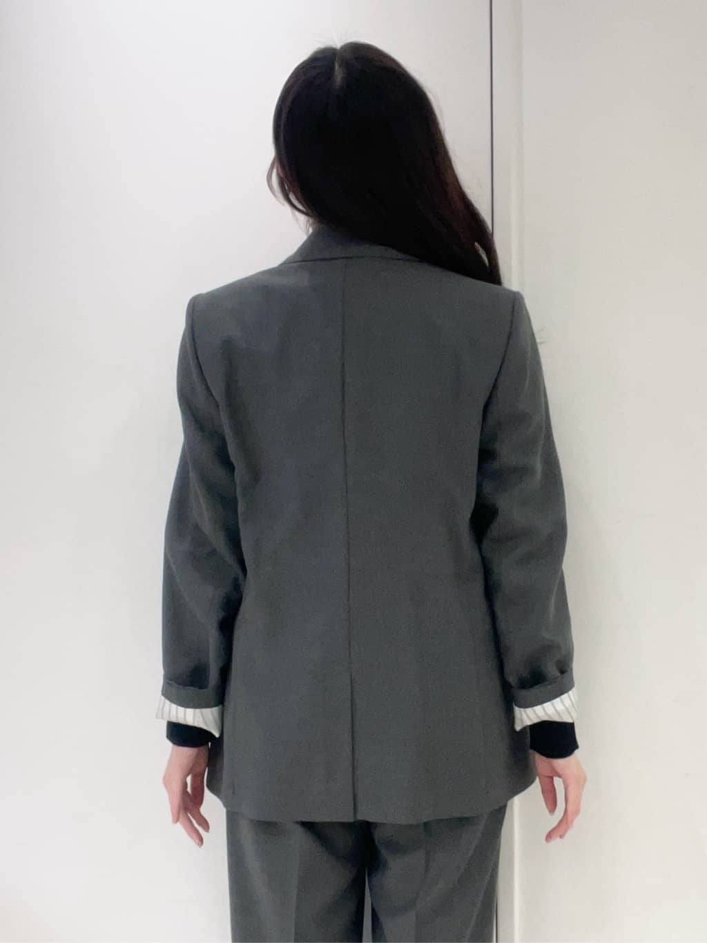 moeさんの「UNTITLED｜【セットアップ可】ウールライク ダブルブレストジャケット」を使ったコーディネート