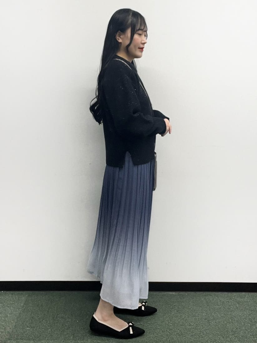 Hitomiさんの「index｜《新色追加》選べる丈シフォンプリーツスカート【防シワ／洗濯機OK／6col】」を使ったコーディネート