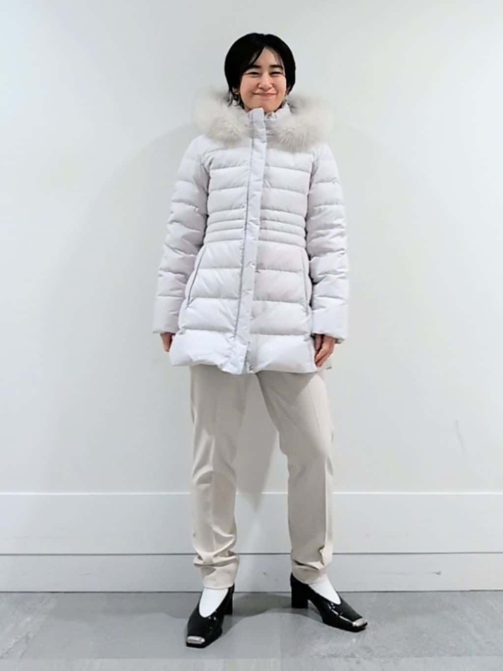 ミズタさんの「UNTITLED｜【はっ水機能/フード取り外し可】ミディダウンコート」を使ったコーディネート