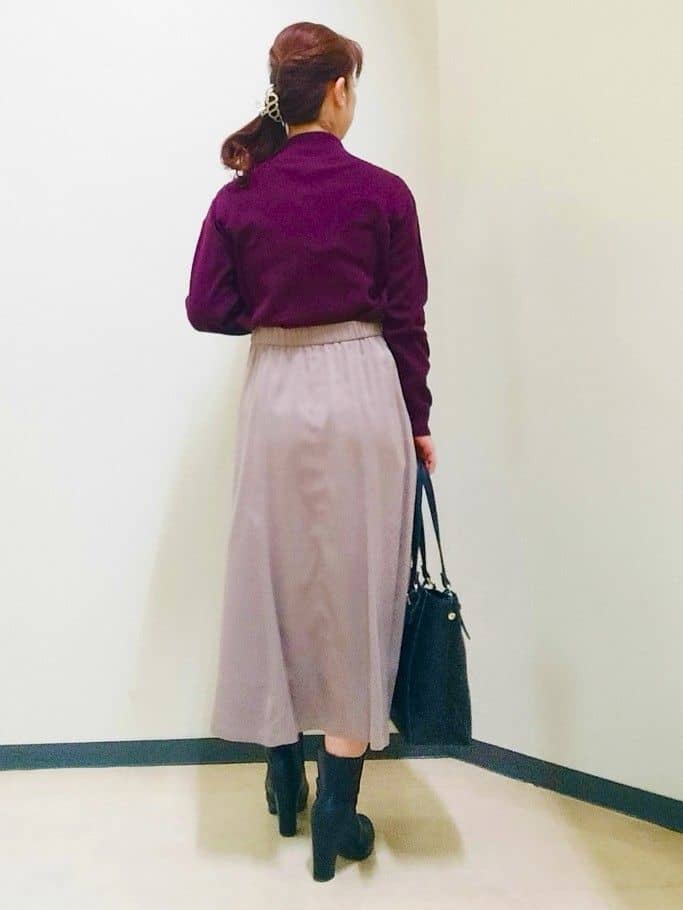 花さんの「Reflect｜アーガイル柄ハイネックニット」を使ったコーディネート
