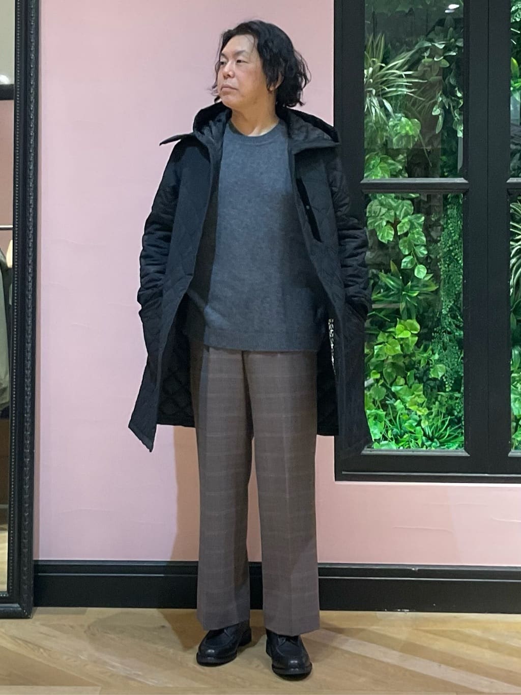 Nagaseさんの「DRESSTERIOR｜◆【干場義雅&times;DRESSTERIOR】ウールカシミヤニット」を使ったコーディネート