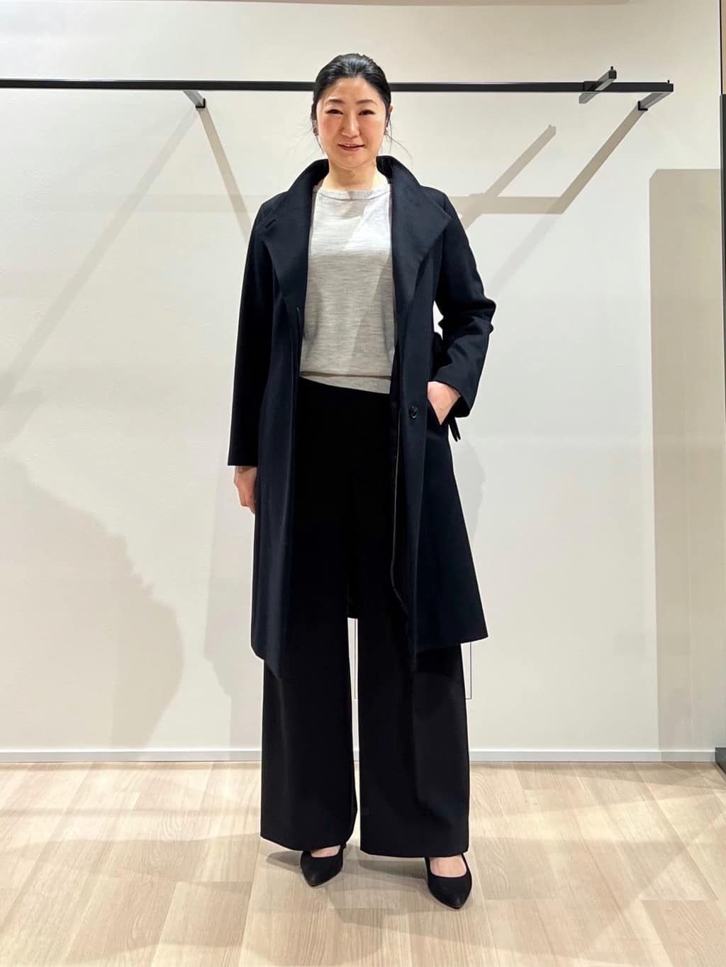 TOMOMIさんの「UNTITLED｜【スタイリッシュ／オンオフ兼用】ウールチェスターコート」を使ったコーディネート