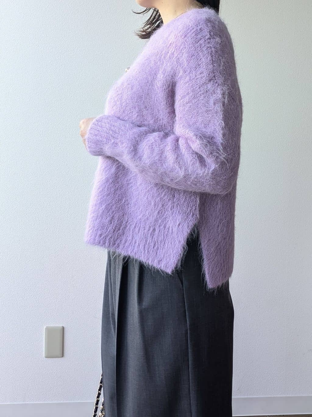 なみきさんの「UNTITLED｜【ゆったり】アルパカ混シャギーニット」を使ったコーディネート