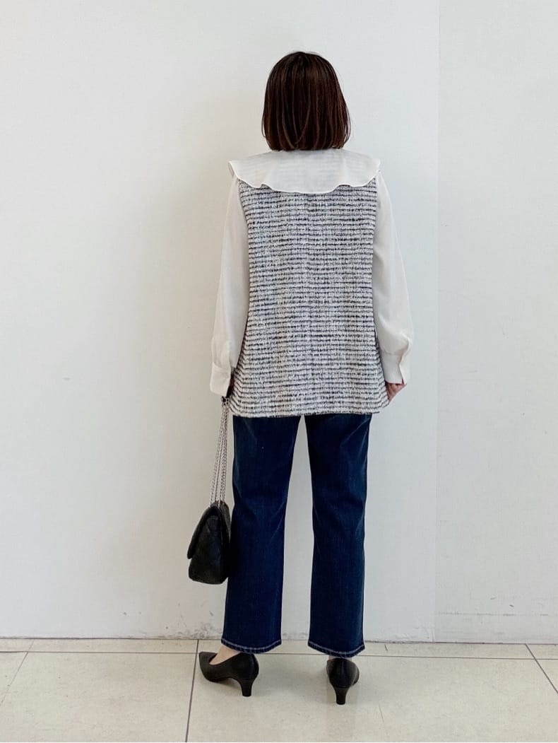 yoshiyaさんの「INDIVI｜キルトフラップバッグ」を使ったコーディネート