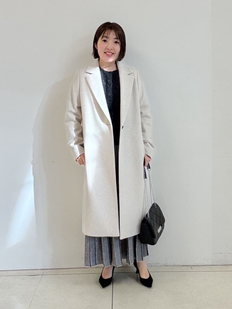 yoshiyaさんの「INDIVI｜キルトフラップバッグ」を使ったコーディネート