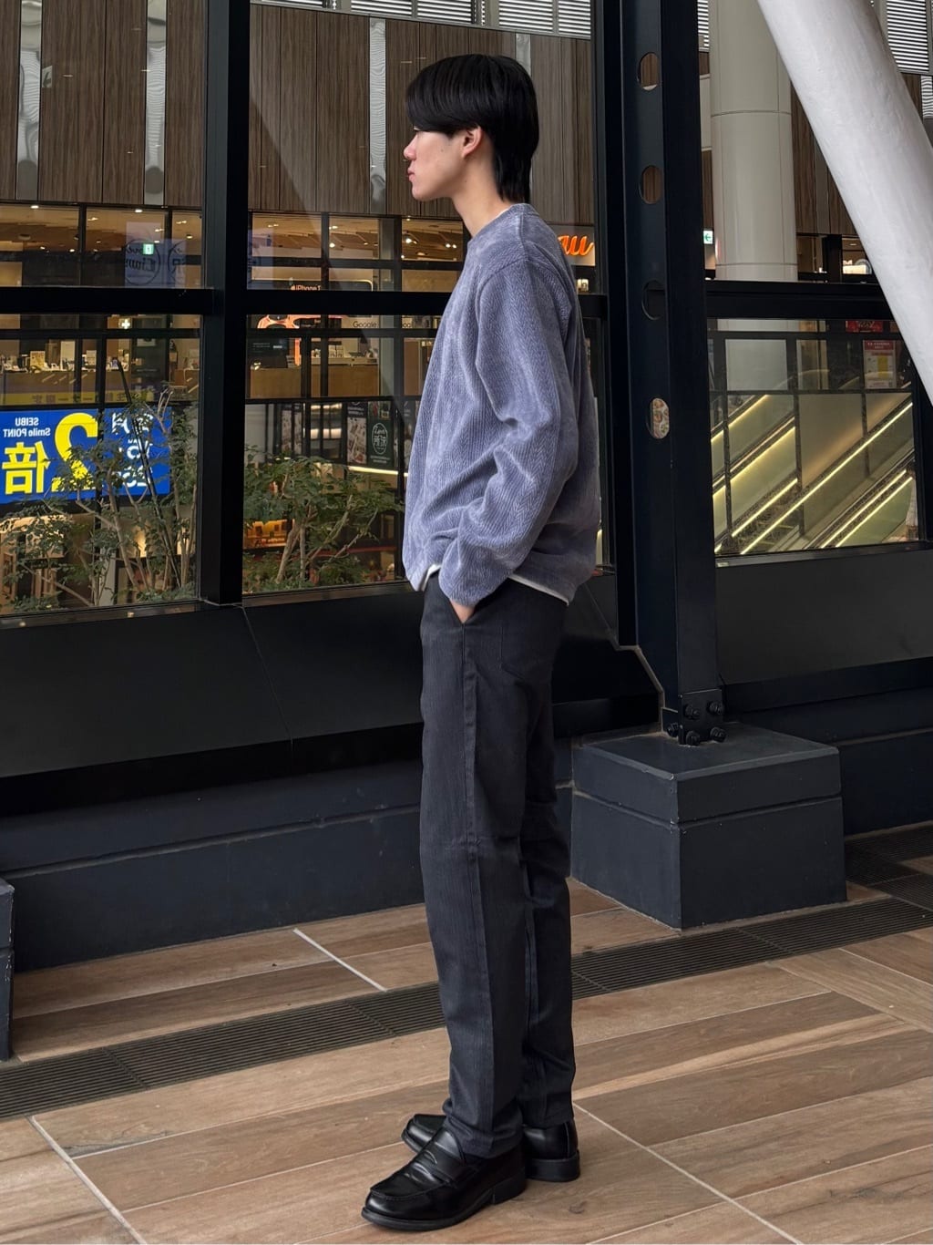 うらしーさんの「THE SHOP TK｜【心地良い、滑らかさ】レイヤード風ケーブル ニットソー 【洗濯機OK】」を使ったコーディネート