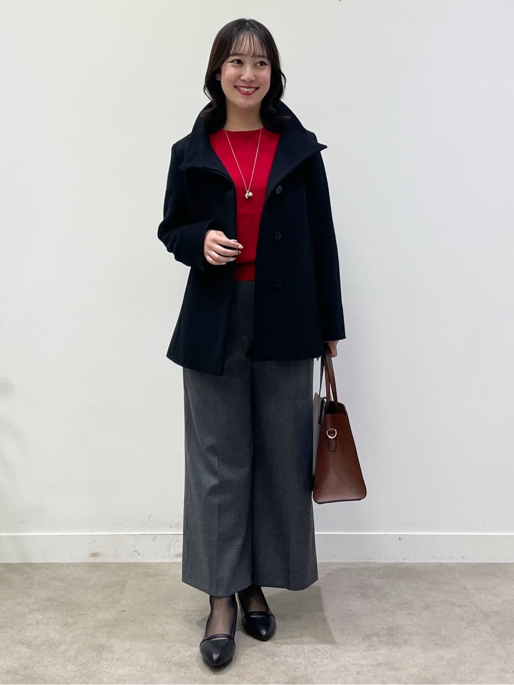 yukariさんの「Reflect｜【選べる6色／長く着られる◎】ボートネックニット」を使ったコーディネート